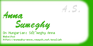 anna sumeghy business card